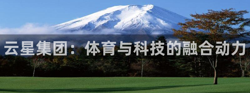 杏悦3平台注册：云星集团：体育与科技的融合动力