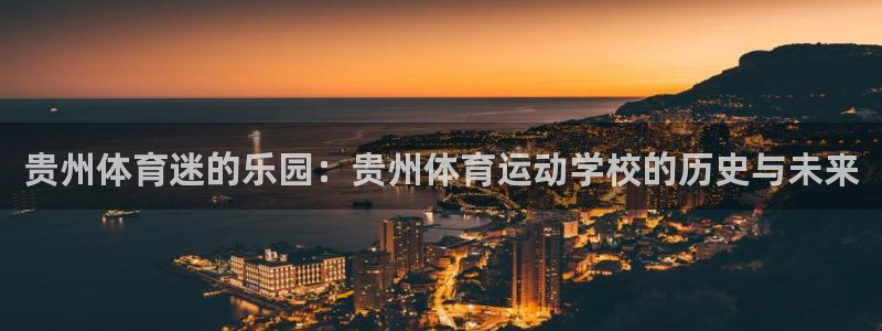 杏悦4开户：贵州体育迷的乐园：贵州体育运动学校的历史与未来