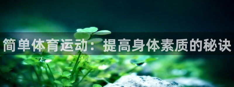 杏悦体育凯捷平台招商：简单体育运动：提高身体素质的秘诀
