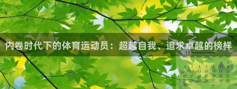 杏悦4开户：内卷时代下的体育运动员：超越自我、追求卓越的榜样