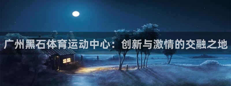 杏悦体育官网：广州黑石体育运动中心：创新与激情的交融之地
